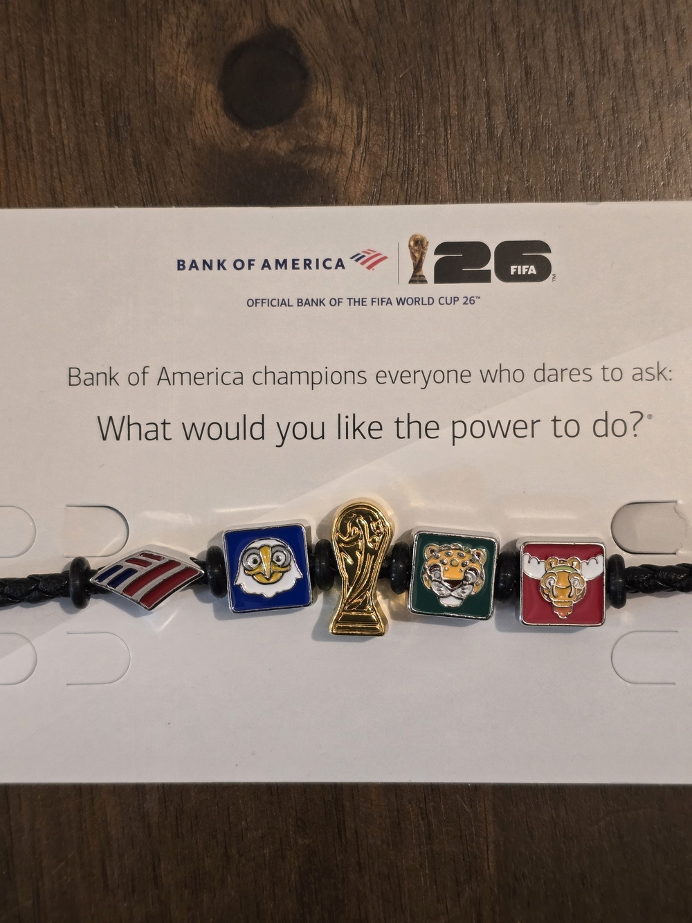 FIFA World Cup 26 Bank Of America B Charms Bracelet